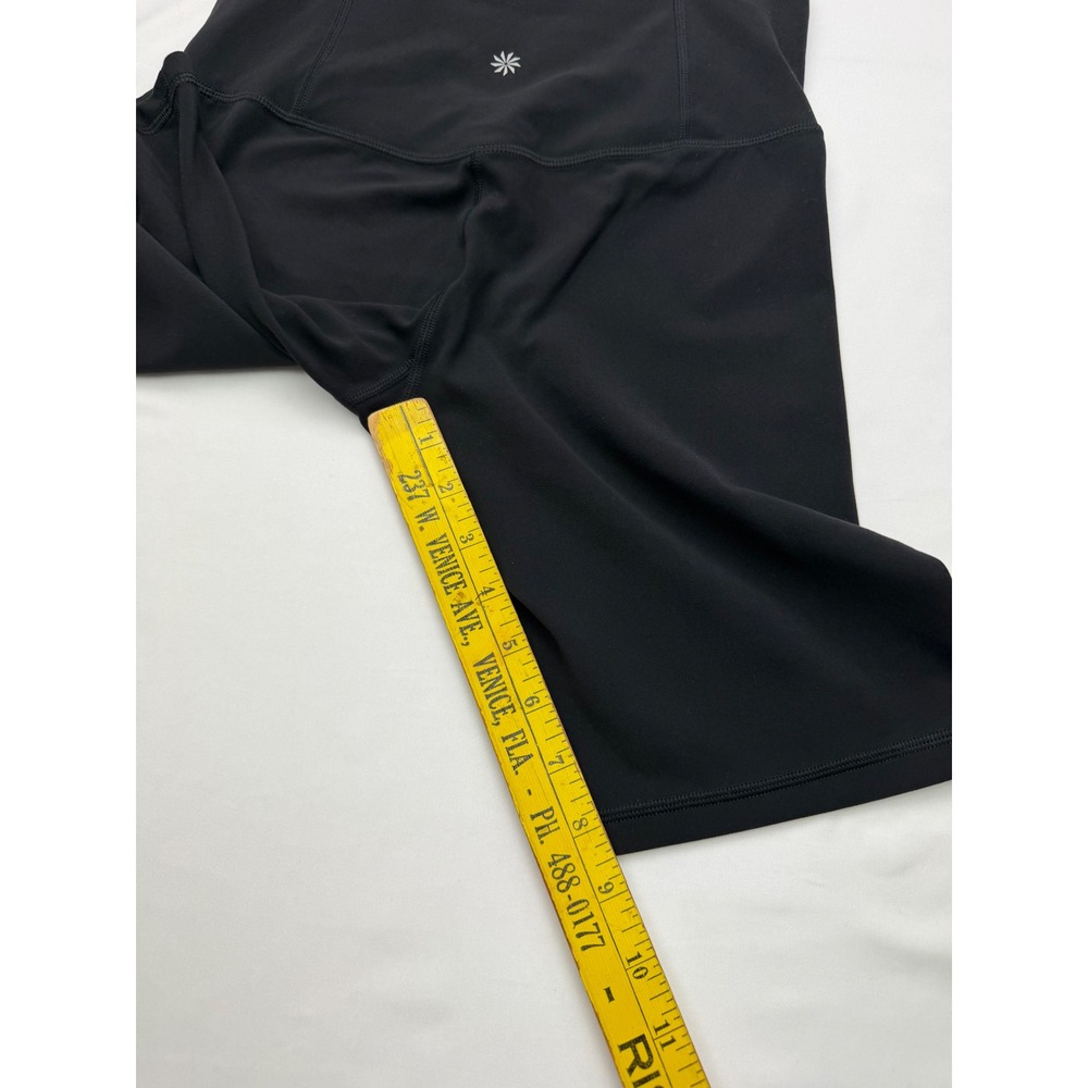 Athleta Ultra High Rise Elation 8" Shorts Black Biker Yoga Small S 1140 - Picture 5 of 8